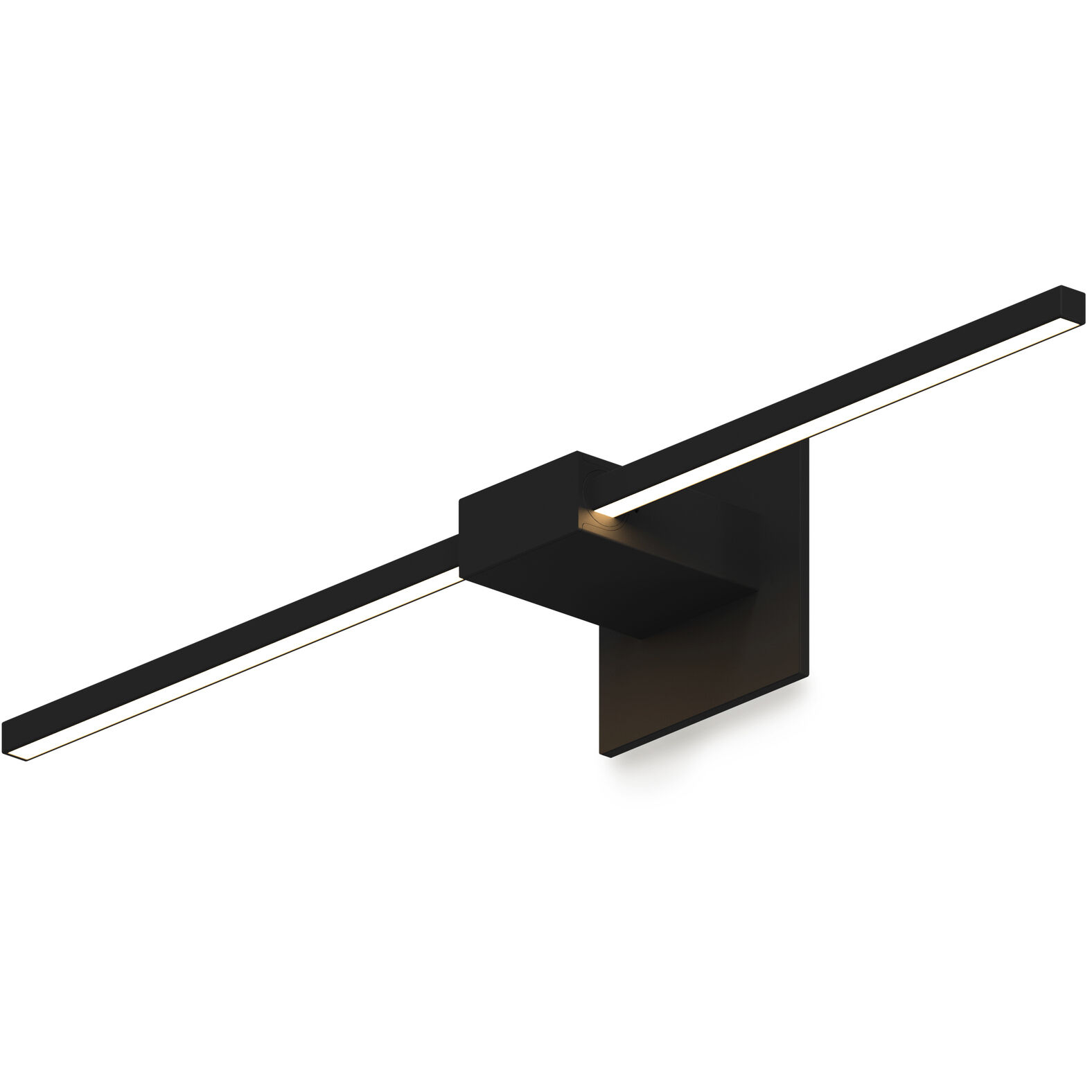 Z-Bar LED 24 inch Matte black Wall Sconce Wall Light, Center Mount